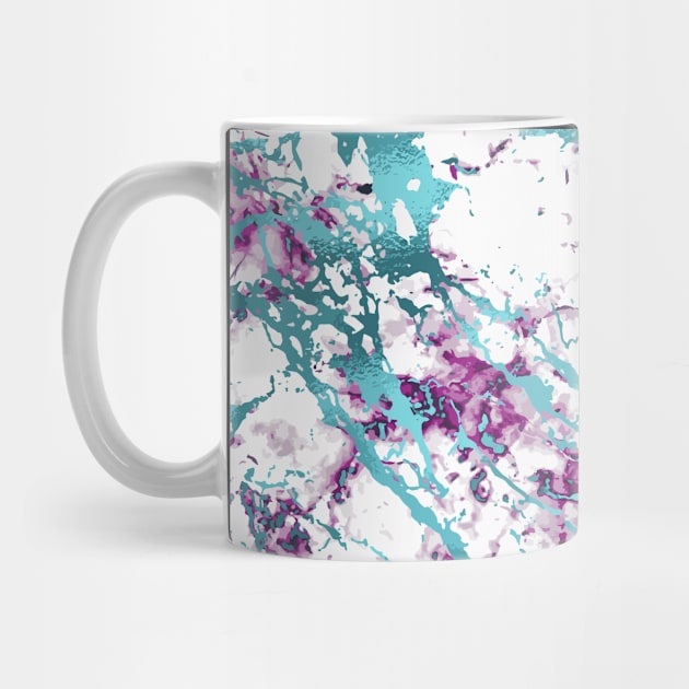 Marble Pattern Aesthetic Purple Blue Teal by jodotodesign